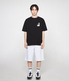 Socks Drawing Smile Logo Short Sleeve Tee