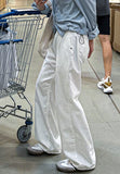 Slab White Wide Denim Pants