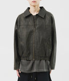 Dex Washed Leather Jumper