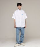 Small Drawing Smile Overfit Short Sleeve Shirt