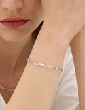 [Premium Plating] H Edition AB Round Tag Chain Bracelet