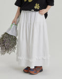 [BAONHAUS] Showcon Frill Long Skirt