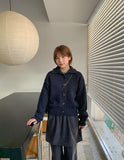 Taolli Crop Collar Knit Cardigan
