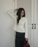 Ferran Wool Frill Tweed Jacket