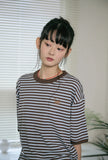 Cat Stripe Ringer Tee