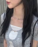 Kohi Silver Ball Necklace