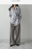 Davi Belted Wide Slacks