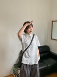 Cuman Summer Stripe Short Sleeve Shirt