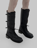 1130 Strap Walker Long Boots (4 cm)