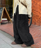 Delson string fleece banding pants