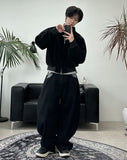 Hide Glossy Pleats Leather Jumper