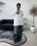 Peber Damage Banded Denim Pants