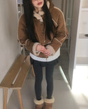 Most Fleece Hood Mustang Short Jacket