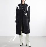 Zao Color Matching Long Coat