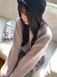 [Wool 10] Ponyo Multi Mix Round Long Sleeve Knit