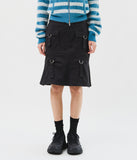 (W) Eight Strap Cargo Skirt