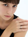 Essence Silver (W) Lab Diamond Coil Ring 0.3CT