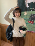 Dedeco Wave Punching half polar Long Sleeve Tee