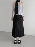 Flynn See-through Frill Tiered Blouse