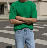 Boucle round knit