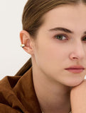 Plump Twist Silver Ear Cuff