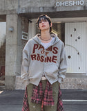 Paris Semi-Crop Hooded Zip-Up