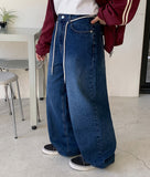 Rico String Wide Denim Pants