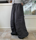 [unisex] Tsuina Banding Nylon String Parachute Cargo Pants