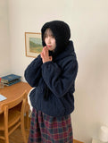 Deneki Fleece Quilting Hood Zip-Up Jumper