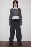 DAMAGE CROP KNIT