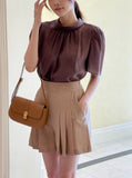 Colin Pleated Pintuck Shorts