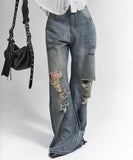 Flash vintage denim pants