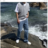 Dunce Wide Slit Denim Pants