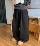 [Unisex] Mikala Banding Wide Brushed Pants