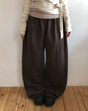 Bakan wide two-way banding pants
