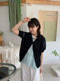 Kamita Short Sleeve Hood Cardigan
