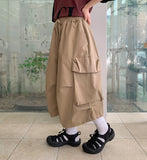 [unisex] Tolts Parachute Cargo Bermuda Banding Pants
