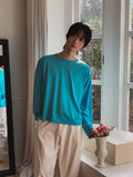 [BAISC] Dense Tencel Crop Long Sleeve Tee