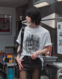 Grunge Nothing Printing Short Sleeve T-shirt