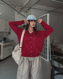 [U-BAISC] Steady Linen V-Neck Cardigan