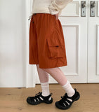 [Unisex] Hebly Nylon Banding Cargo Bermuda Pants