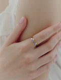 [Premium Plating] H Edition AB(C) Plume Ring Set