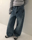 Leanne Low Curved Denim Pants
