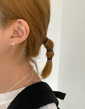 Chedor Heart Silver Earrings