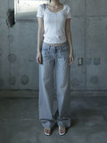 Rose Low Straight Denim