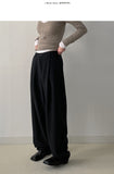 [unisex/FW] Adjust One-Tuck Wool Wide Slacks