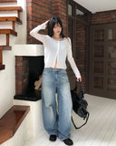 Tove Vintage Damaged Denim Pants