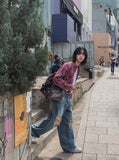 Bohemian Damage Wide Denim Pants