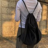 Karen Suede Gym Sack Backpack