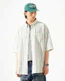 Stripe Cool Loose Fit Short Sleeve Shirt